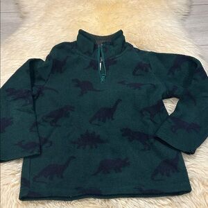 The Children's Place Green Dinosaur Fleece Hoodie